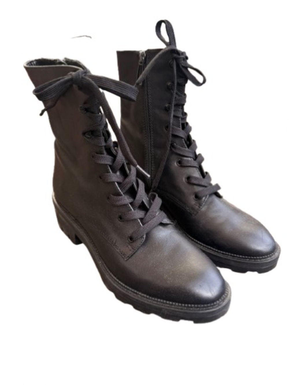 Black Lace-Up Dolce Vita Lottie Combat Boots